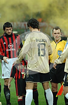 Michael Ballack before the match